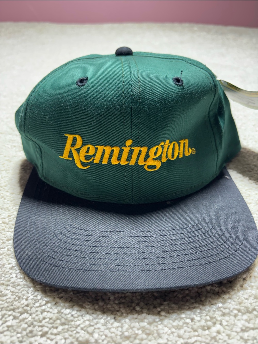 Vintage 90s Remington Headwear Hook N Loop Adjustable Hunting New